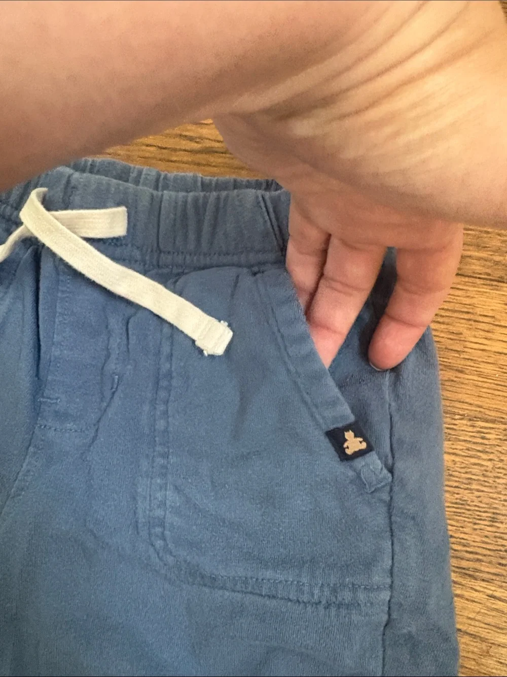 Baby Gap Blue Pull-On 3TShorts with Drawstring